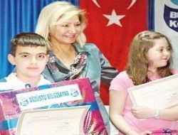 Dereceye giren öğrenciler ödüllendirildi