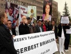Ankara'da sendika eylemi
