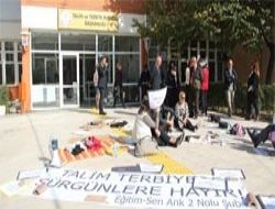 Öğretmenlerden ‘terbiye' eylemi