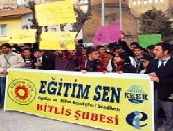 Danıştay önünde YGS protestosu