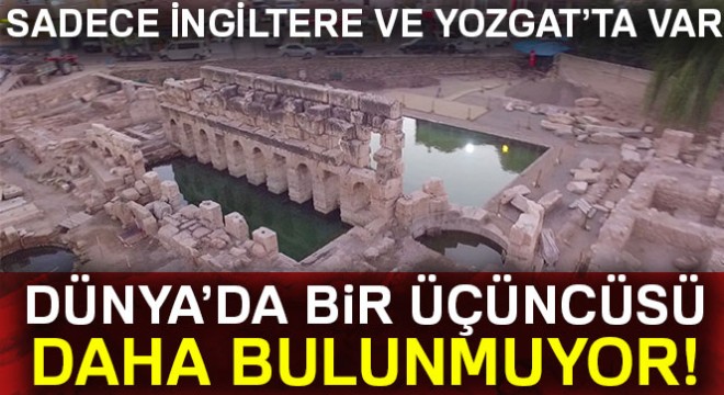 2 bin yıllık hamamın dünyada üçüncüsü yok