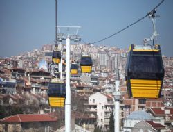 Teleferikte test töreni