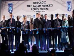 Kuşcağız'ın kurdelesini Başbakan kesti