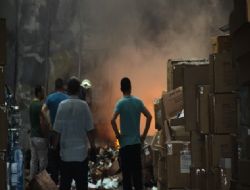 Ankara'da korkutan fabrika yangını