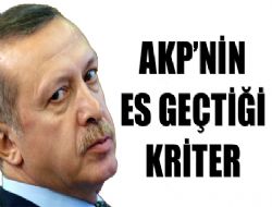 AKP'nin unuttuğu kriter 