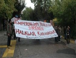 Ankara Üniversitesi'nde savaş karşıtı eylem