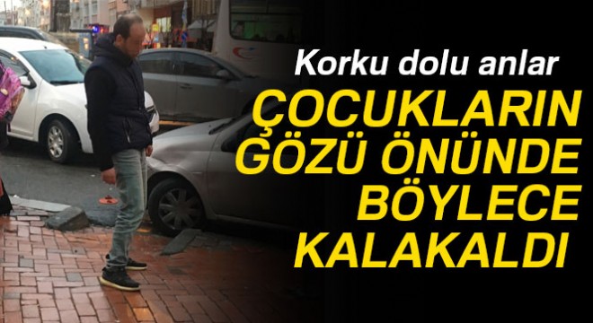 Çocukların gözü önünde bonzai krizine girdi