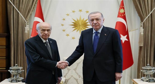 Cumhurbaşkanı Erdoğan, MHP Genel Başkanı Bahçeli'yi kabul etti