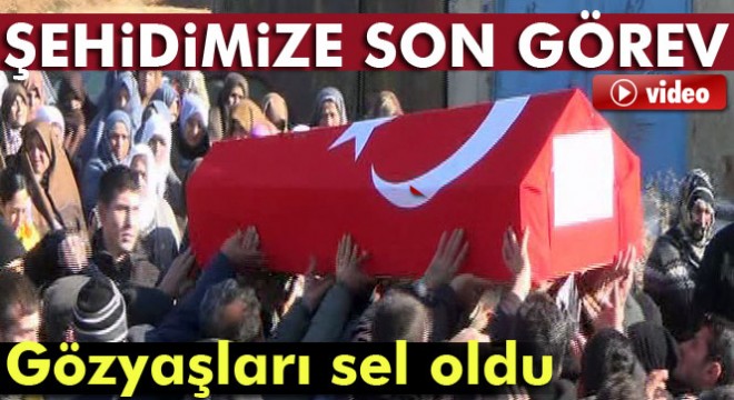 El Bab şehidine helallik de gözyaşları sel oldu