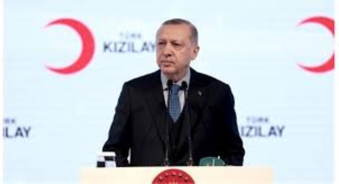 Erdoğan'dan Türk Kızılay'a Kutlama