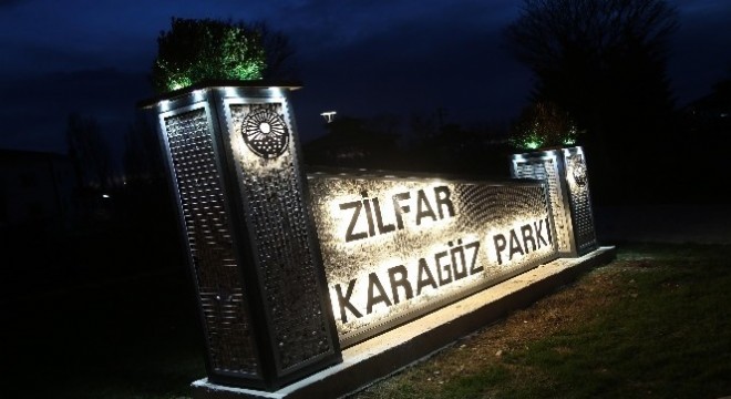 Gölbaşı'nda parklara dekoratif isim tabelası yapıldı