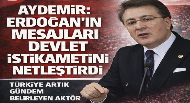 İbrahim Aydemir Erdoğan'ın mesajlarını devlet istikameti olarak değerlendirdi