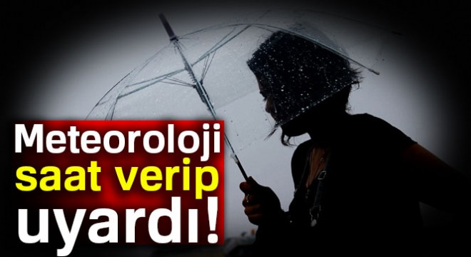Meteoroloji'den İstanbul için sağanak yağış uyarısı 12 Kasım 2017