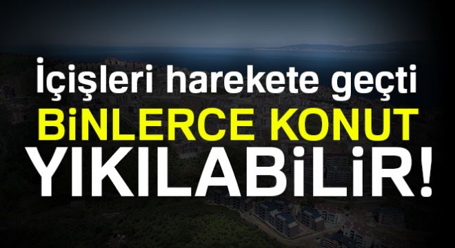 Mudanya'da zeytinliklere yapılan binlerce konut yıkılabilir