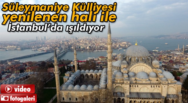 Restore edilen Süleymaniye Medreseleri havadan görüntülendi