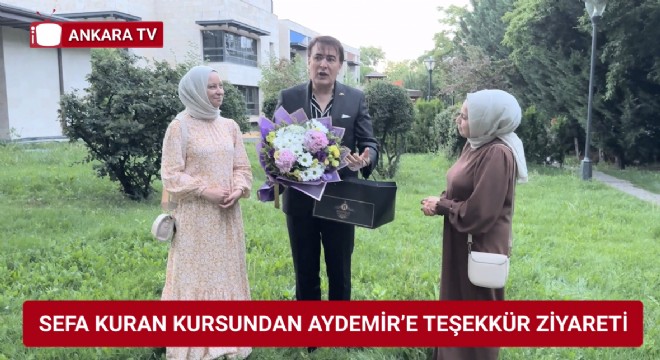Sefa Kuran Kursundan Aydemir'e teşekkür ziyareti
