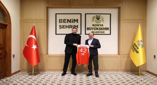 TBF Başkanı Hidayet Türkoğlu, Başkan Altay'ı ziyaret etti