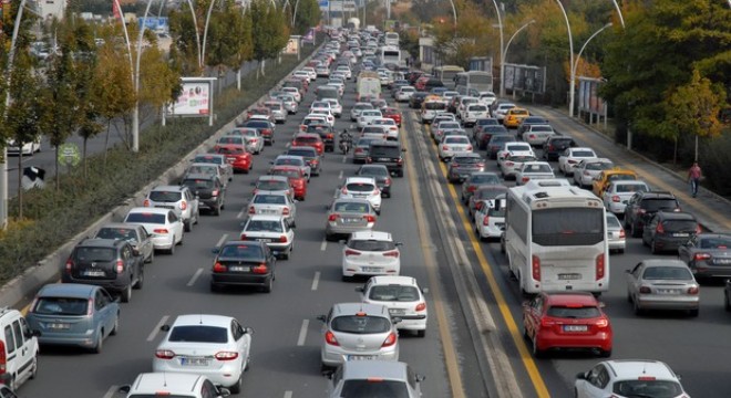 Trafikte 29 Ekim yoğunluğu