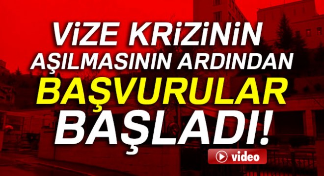 Vize krizinin aşılmasının ardından ABD İstanbul Başkonsolosluğu'na başvurular başladı